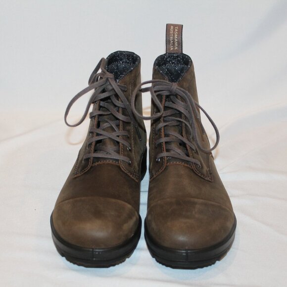 BLUNDSTONE WOMEN'S 1935 LACE UP LEATHER BOOTS ANTIQUE‎ BROWN - Picture 9 of 10